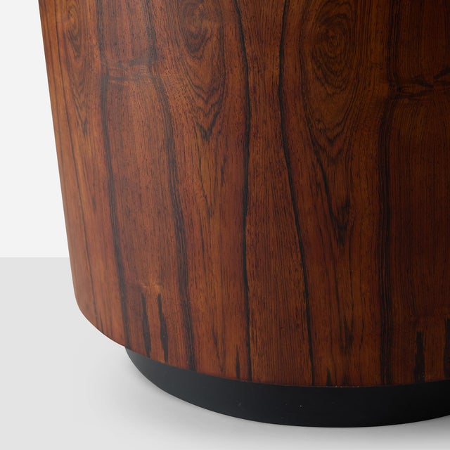 Wood 1960s Rosewood Drum Side Table Attributed to Harvey Probber For Sale - Image 7 of 7