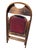 Burgundy Set of 6 Vintage Acme Chair Company Walnut Folding Chairs + 2 Parts Chairs For Sale - Image 8 of 12