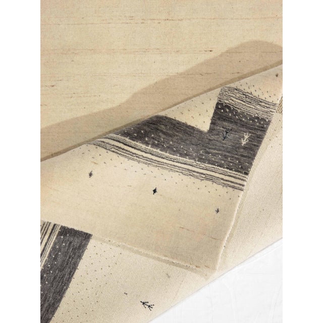 Vintage Hand-Knotted Gabbeh Rug 5'7" X 8'0" For Sale - Image 4 of 4