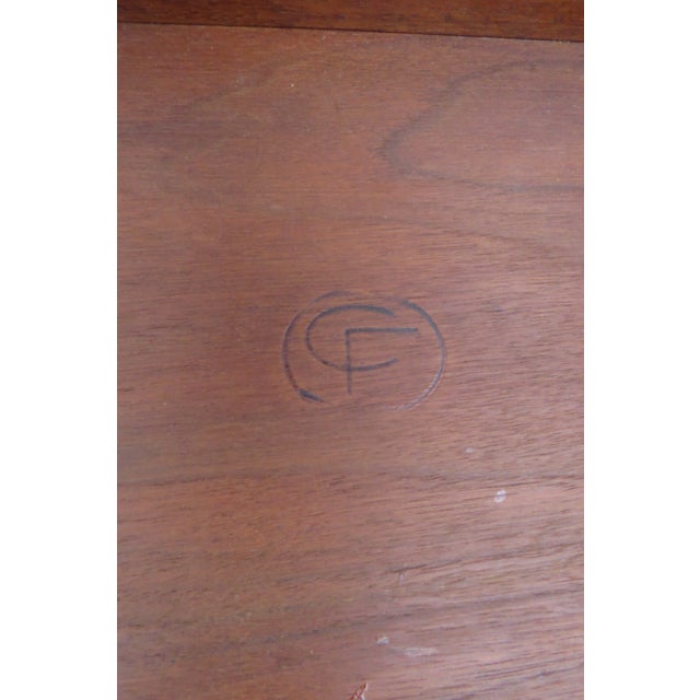 Mid-Century Modern C F Danish Modern Long Tall Coffee Table Low Console For Sale - Image 3 of 12