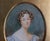Wood 19th Century American School Miniature Watercolor Portrait of a Lady For Sale - Image 7 of 16
