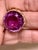 2020s 15 Carat Round Amethyst Cocktail Ring in 18 Karat Yellow Gold, 13.4 Gm For Sale - Image 5 of 8