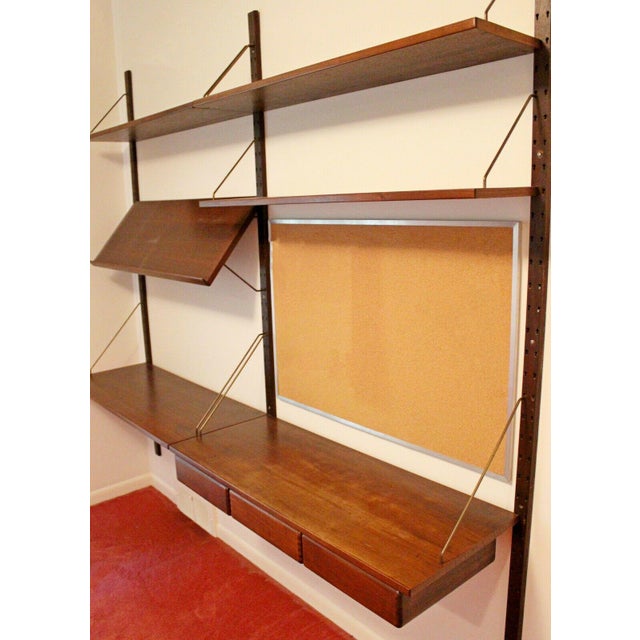 Mid Century Modern Danish Wall Mounted Floating Shelving Unit Poul