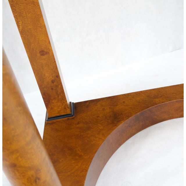 Biedermeier Burl Wood Biedermeier Dressing Table Mirror Matching Chair Cane Seat - A Pair For Sale - Image 3 of 12