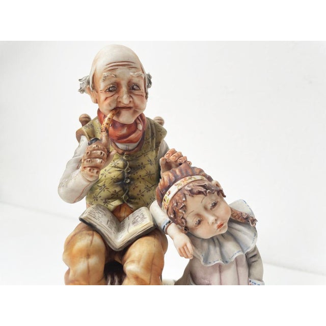 Grandfather with His Granddaughter from Capodimonte, 1960s For Sale - Image 11 of 17