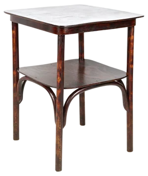 20th Century Art Nouveau Bentwood Side Table attributed to J&J Kohn, Austria, 1910s