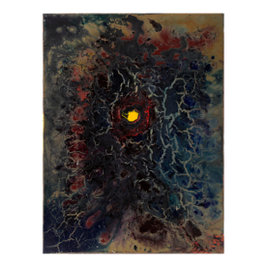 "End of a Long Journey" - Abstract Expressionist Composition - Acrylic on Canvas by Charles David Francis
