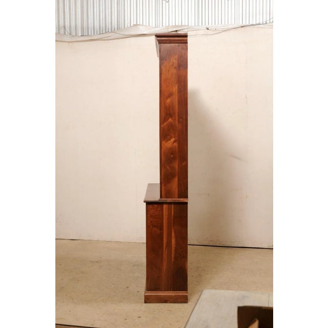 French Cherry Wood Tall Cabinet, Mid 20th Century For Sale - Image 4 of 11