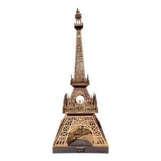 Wooden Model of the Eiffel Tower by E. Pernes, 1931 For Sale