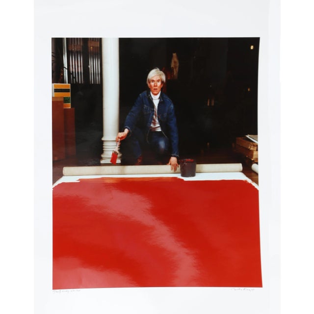 Andy Warhol Red Series 1, Photo Portrait by Curtis Knapp For Sale - Image 4 of 4