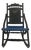 Vintage 1976 Bicentennial Folding Rocking Chair-Americana Folding Rocker - Colonial Revival Style - Black & Gold-Eagle Stencil For Sale