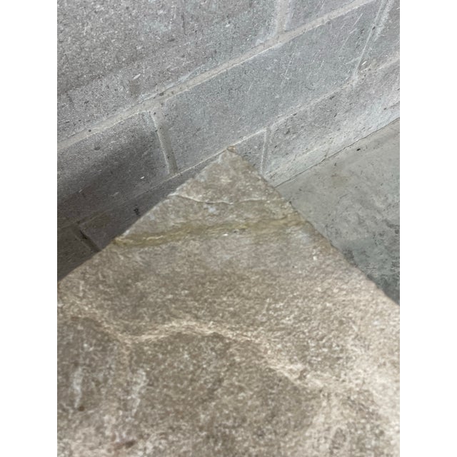 Marge Carson Faux Goatskin and Stone Side Table For Sale - Image 9 of 10