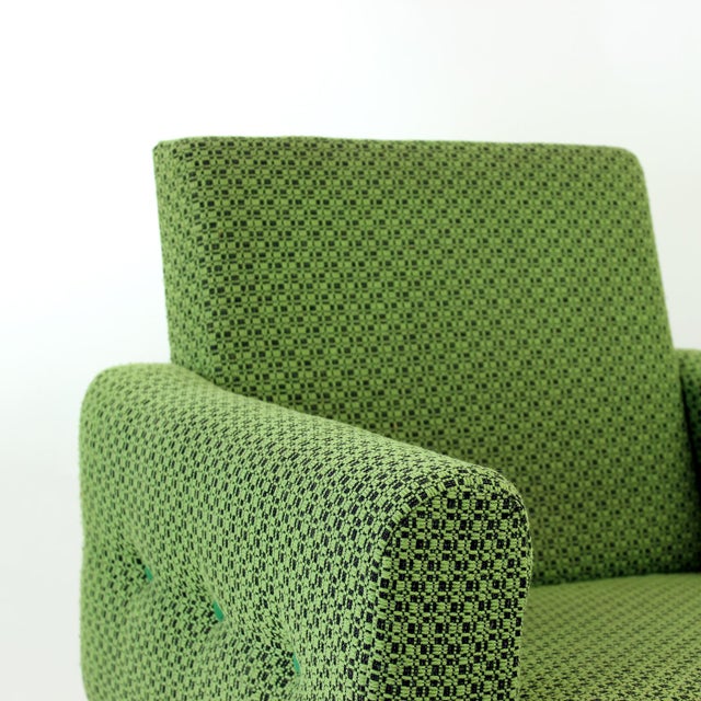 Mid-Century Armchair in Fabric and Beech from Jitona, Czechoslovakia, 1960s For Sale - Image 9 of 13