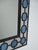 Scandinavian Mirror with Blue Leaded Glass Frame, 1940s For Sale - Image 4 of 9