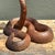 Brown Vintage Hand Carved Wood Cobra Lamp For Sale - Image 8 of 12