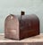 Vintage Monumental Copper Mailbox With Flag For Sale - Image 4 of 12