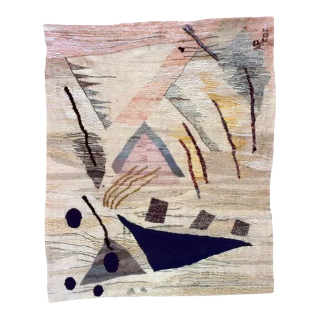 Law of Three - Hand Woven Contemporary Tapestry For Sale