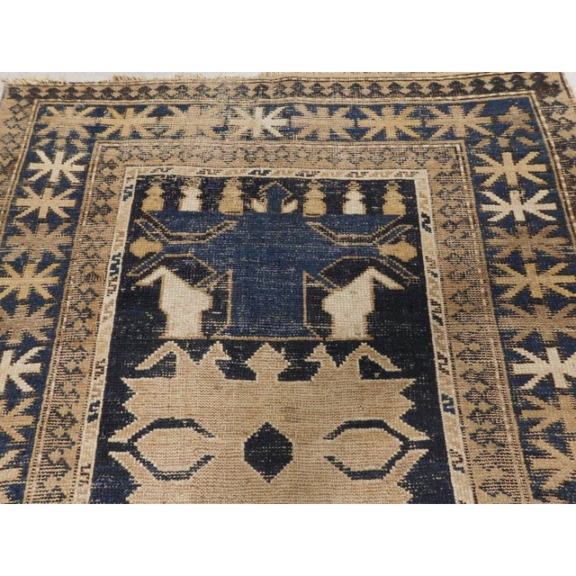 Boho Chic Antique Caucasian Rug, 33"x 50" For Sale - Image 3 of 14