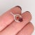 2020s Pink Tourmaline Pendant with Natural Diamonds in Solid 14k Dual Tone Gold Round 5mm For Sale - Image 5 of 8