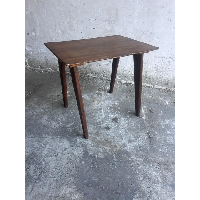 French Reconstruction Wooden Side Table, 1950s For Sale - Image 6 of 12