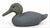 Late 20th Century Rustic Primitive Painted Wooden Duck Decoy Folk Art Sculpture For Sale - Image 5 of 6