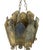 Brutalist Torch-Cut Patinated Brass Candle Lantern Chandelier Attributed to Tom Greene for Feldman Lighting c.1960s For Sale In San Francisco - Image 6 of 10