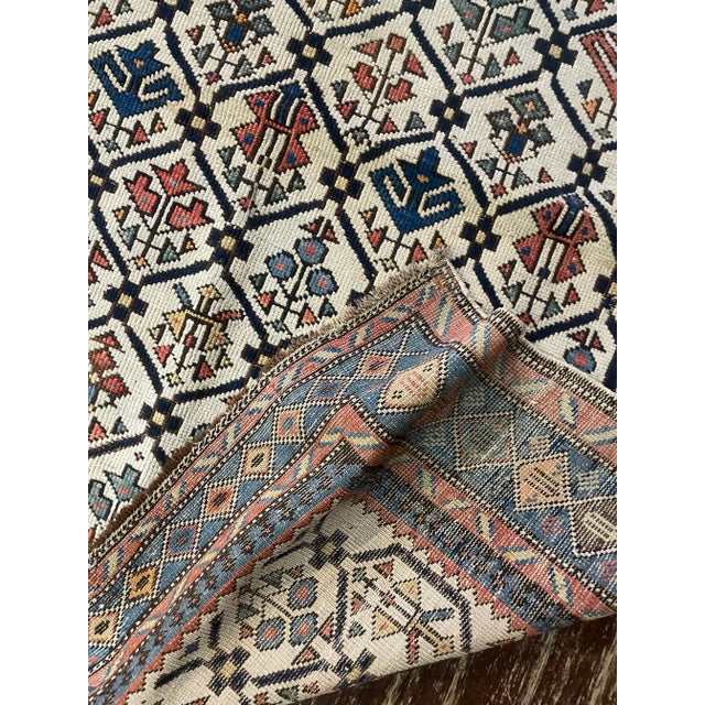 Antique Caucasian Kuba (Quba) Rug 3'6" X 4'7" For Sale - Image 4 of 10