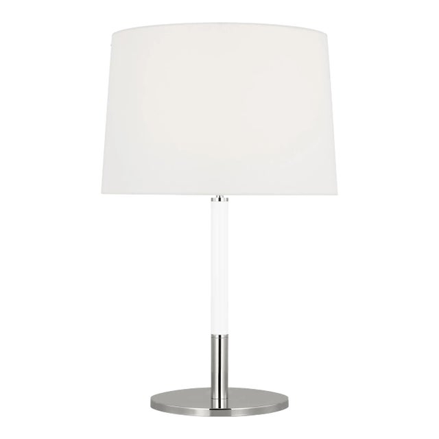 Kate Spade by Visual Comfort Studio Monroe Table Lamp, Polished Nickel For Sale