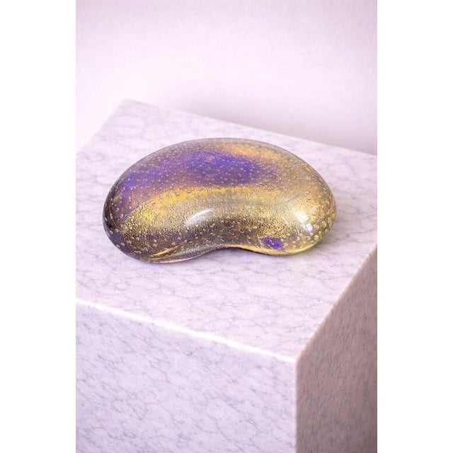 Glass Murano Bullicante Glass Ashtray from Seguso, 1950s For Sale - Image 7 of 9