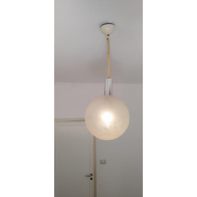 Mid-Century Modern Sfera Pendant Lamp attributed to Tobia & Afra Scarpa for Flos, 1960s For Sale - Image 3 of 18