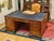Wood Large English Double-Sided Writing Desk For Sale - Image 7 of 16