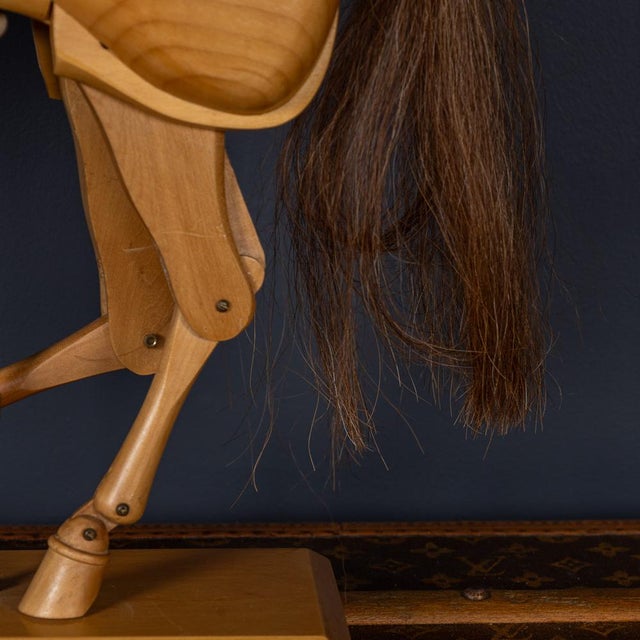 Wood Vintage 20th Century English Articulated Wooden Horse, 1960s For Sale - Image 7 of 18