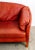 Mid 20th Century Danish Modern Sofa Couch Rust Red Leather 3 Seat Denmark MCM For Sale - Image 9 of 11