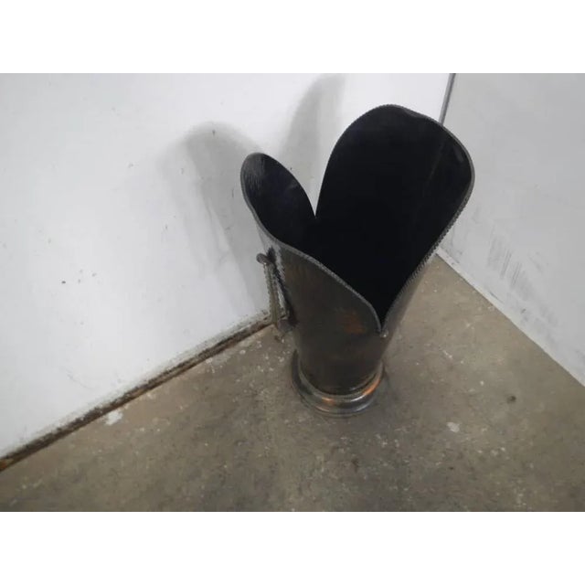 Copper Petal Umbrella Stand For Sale - Image 13 of 13