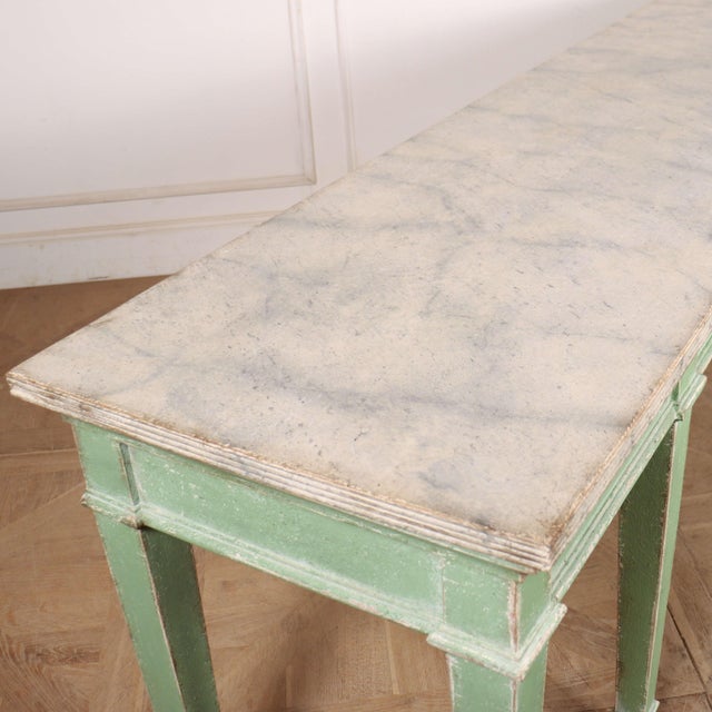 Brown English Painted Console Table For Sale - Image 8 of 11