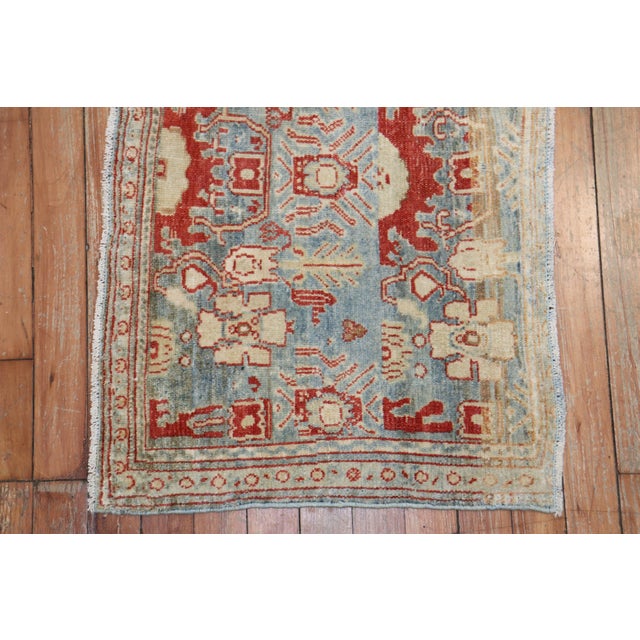 Fine Antique Persian Senneh Rug Mat For Sale In New York - Image 6 of 6
