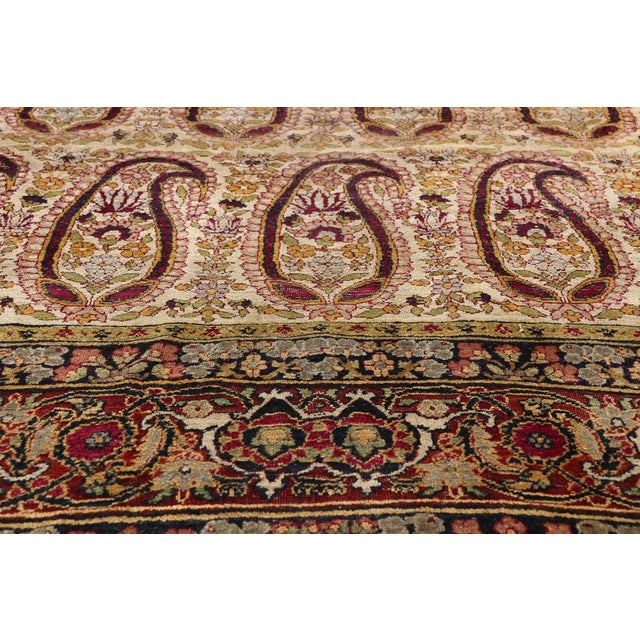 Late 19th Century Late 19th Century Persian Kerman Rug, 06'06 X 10'09 For Sale - Image 5 of 10