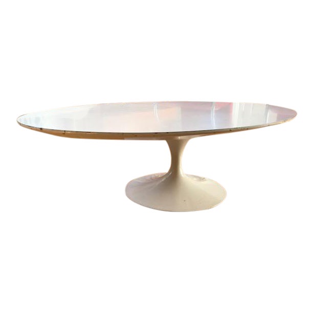 Vintage Eero Saarinen Knoll Oval Tulip Coffee Table | Chairish