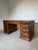 Antique Double-Sided Executive Desk in Elm For Sale - Image 5 of 8