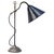Metal British Blue Enamel and Nickel-Plated Brass Desk Light For Sale - Image 7 of 7