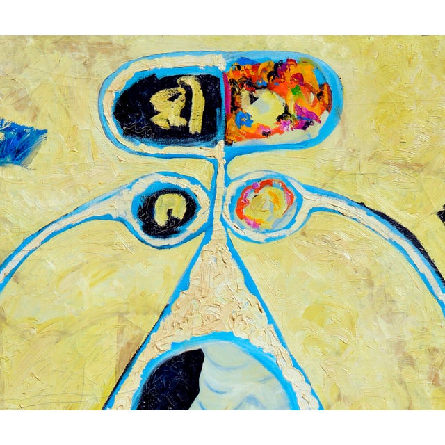 Stunning and expressive large scale oil painting by mid-century San Francisco artist Louis Earnest Nadalini (American,...