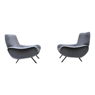Vintage Pair of “Lady” Chairs — Italian Modern Marco Zanuso For Sale