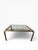 Mastercraft 1970s Mastercraft × John Widdicomb Brass and Glass Coffee Table — 40″ Square For Sale - Image 4 of 16