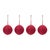 Add a touch of rustic charm to your holiday decor with our Jute Ball Ornaments! This set of vibrant red ornaments features...