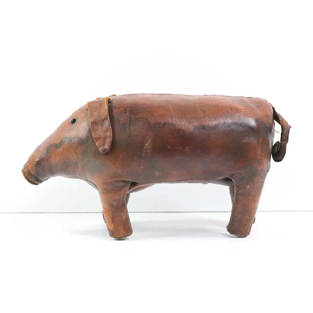 Early 21st Century Antique Hand Sewn Large Leather Pig For Sale - Image 5 of 8