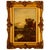 Antique E. Cole Oil on Canvas Sunset Cottage Landscape For Sale - Image 9 of 9