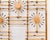Beige Vintage Rattan Screen with Sunburst, 1950s For Sale - Image 8 of 13