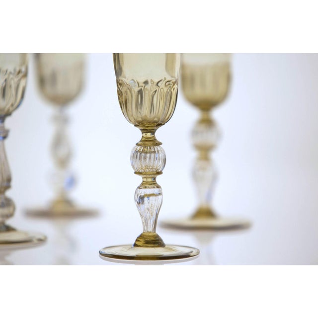 Champagne Flutes by Cenedese, Set of 6 For Sale - Image 12 of 18