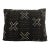 Vintage African Mud Cloth Black & White Pillow Mali 19" by 14" For Sale