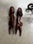 Up for consideration is a beautiful vintage pair of wooden hand carved African figurative sculptures. These would look...